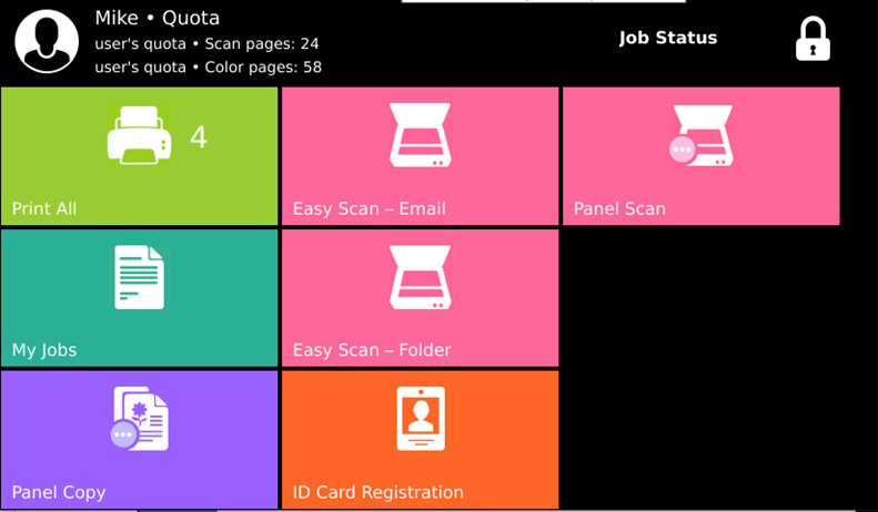 Quota on the terminal