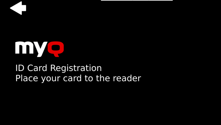 ID Card registration on the terminal