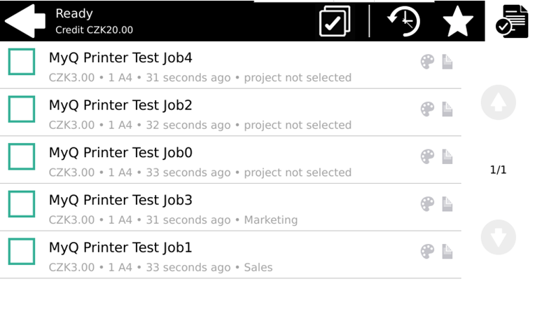 Jobs with projects assigned