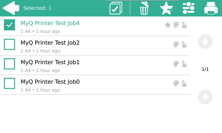 My jobs on the terminal