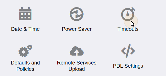 System setting on the EIP 3.7 web UI