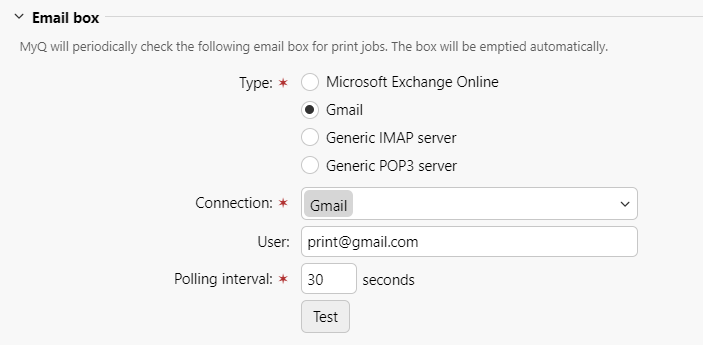 Gmail settings
