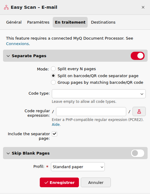 Traitement Easy Scan simplifié des numérisations | MyQ X Server (Print ...