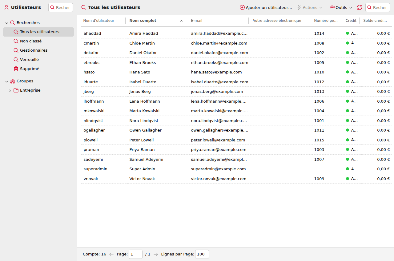 Server Users Ajout et suppression manuels d’utilisateurs | MyQ X Server (Print ...
