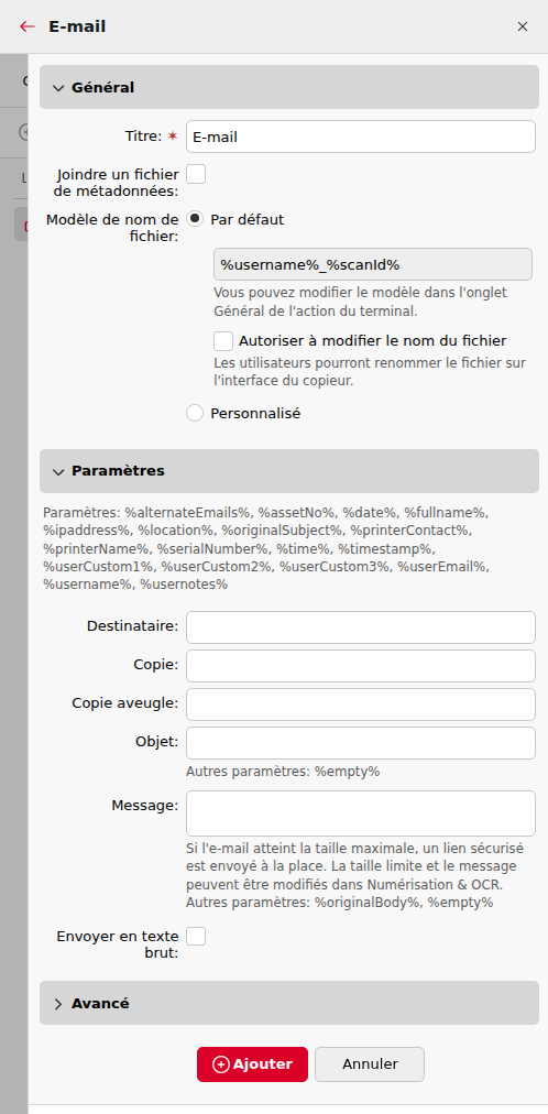 Email Server Setup Png Numérisation vers e-mail | MyQ X Server (Print Server) | MyQ X Help Center