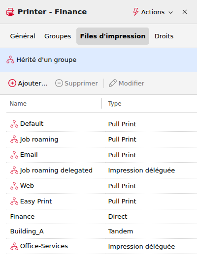 Document File Server Image Modification des files d’attente d’impression | MyQ X Server (Print ...