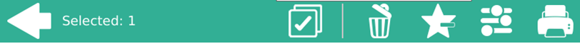 Selected jobs management bar